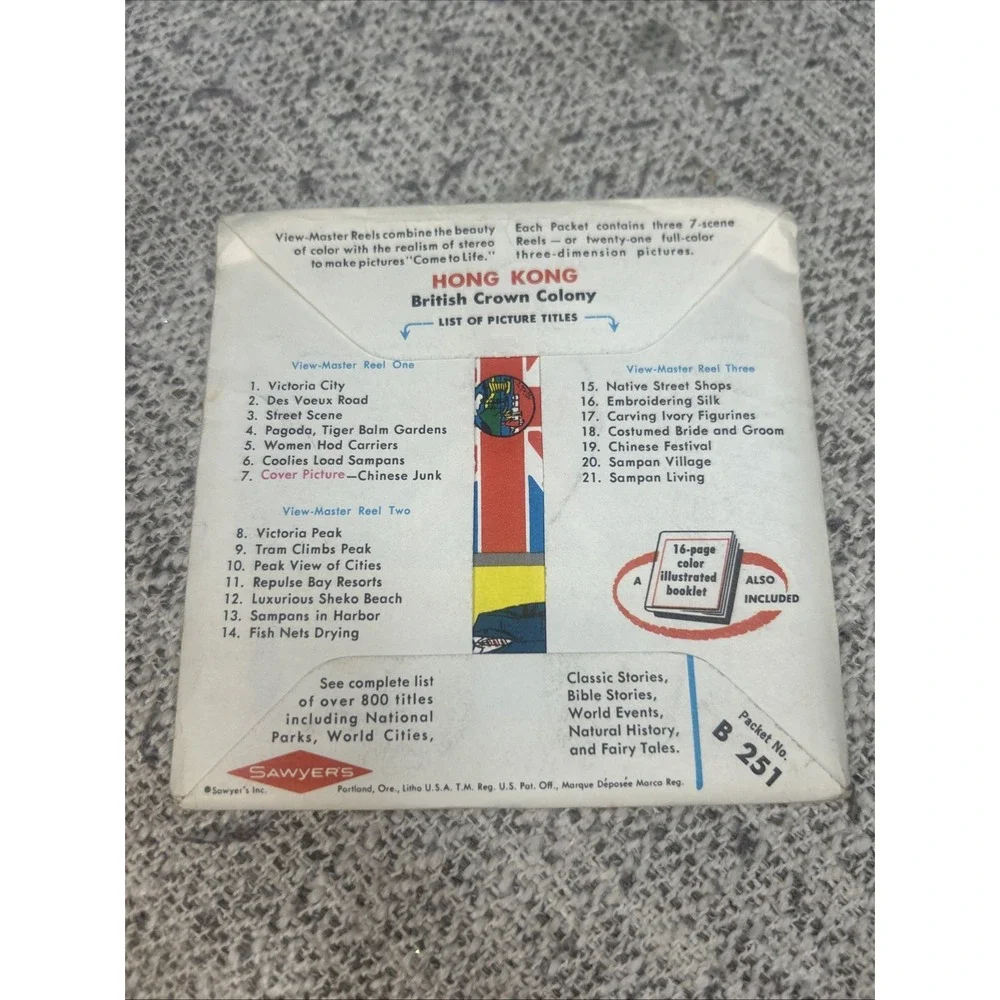 Sawyer's View Master Reel #B 251 Hong Kong circa 1970s